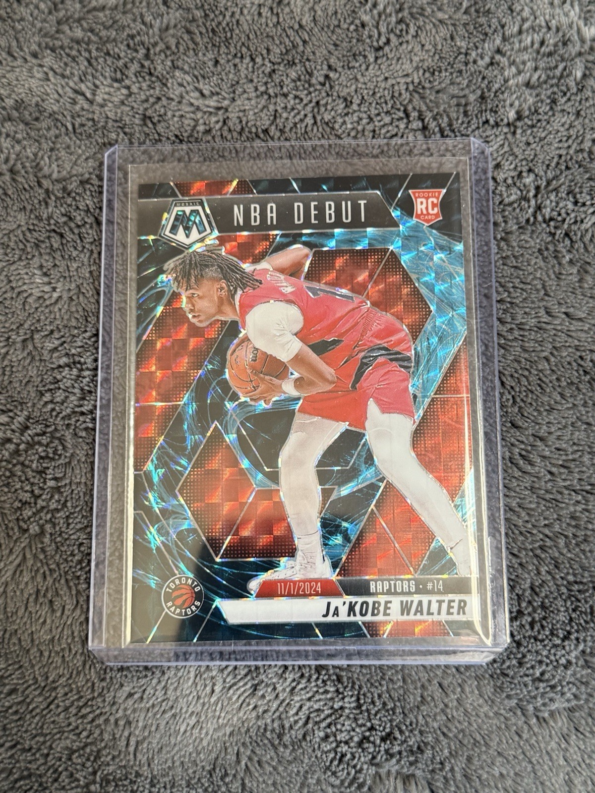 2024-25 Panini Mosaic JaKobe Walter #253 Genesis SSP NBA Debut