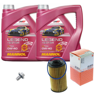 MAHLE Ölfilter 8 L MANNOL Legend+Ester 0W-40 für Alfa Romeo Brera 3.2 JTS Q4