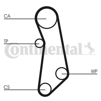 Continental Ctam Wasserpumpe + Zahnriemensatz FüR Fiat-image