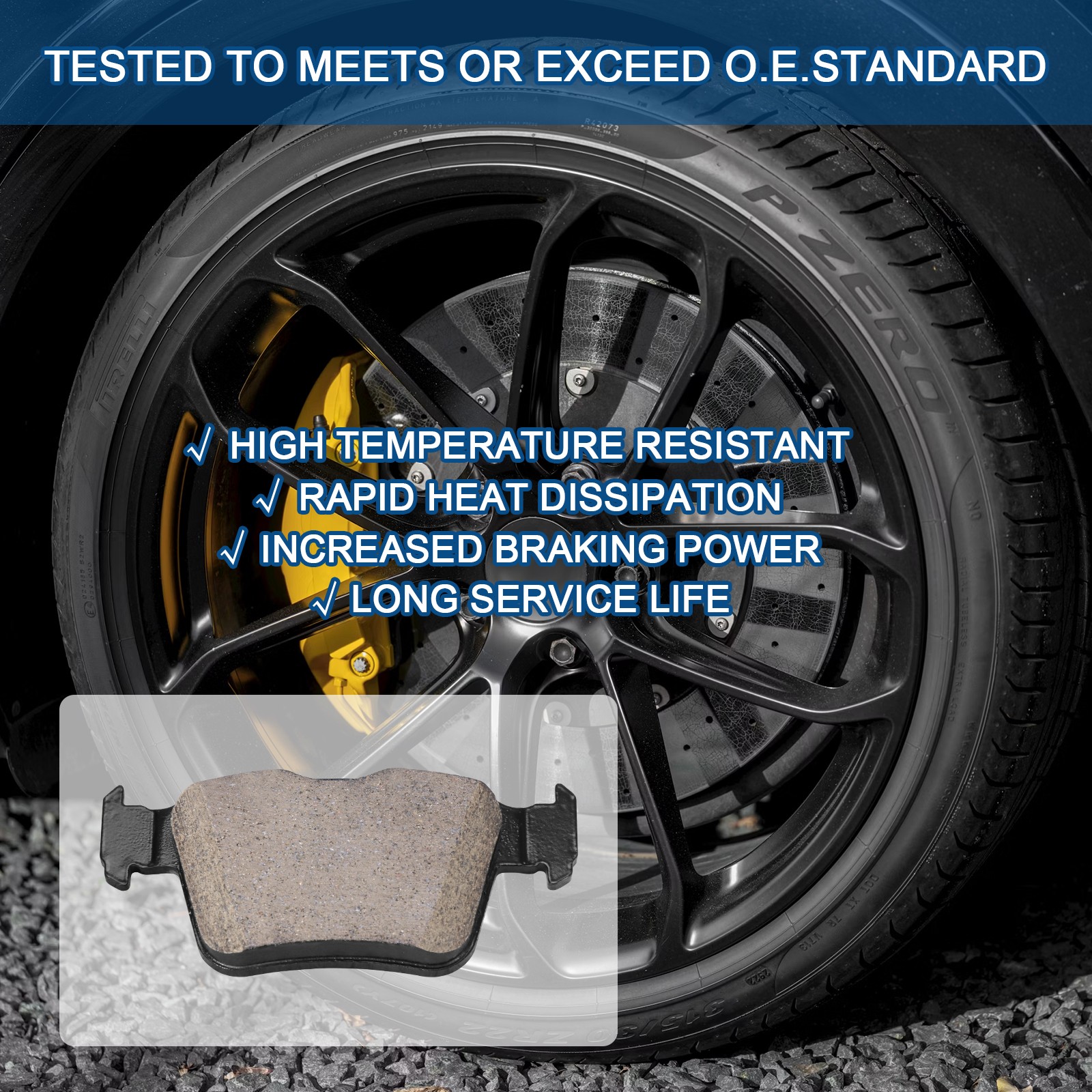 Maserati Levante 2017-2021 Front Brake pad P/N 673005715