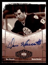 2004-05 UD Legendary Signatures Don Marcotte Auto Autograph JX4146