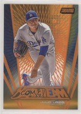 2017 Topps Stadium Club Beam Team Orange Foil 38/50 Julio Urias #BT-JU 3y0