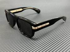 Gucci GG1517S 001 Square Sunglasses 54-19-145 Glossy Black Frame Dark Lens New