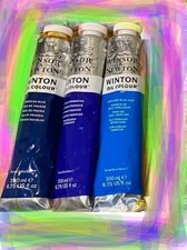3 tubes WINSOR NEWTON WINTON OIL COLOUR paint 200ml color