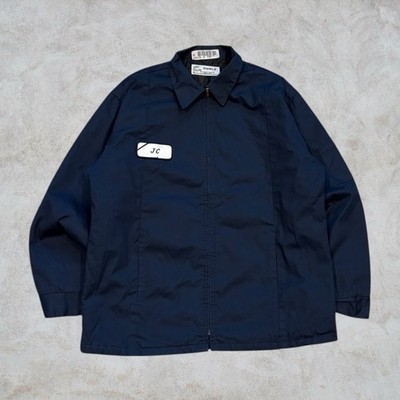 Vintage 90s Aramark Bomber Jacket Mechanic Workwear Large JC Streetwear Quilted
