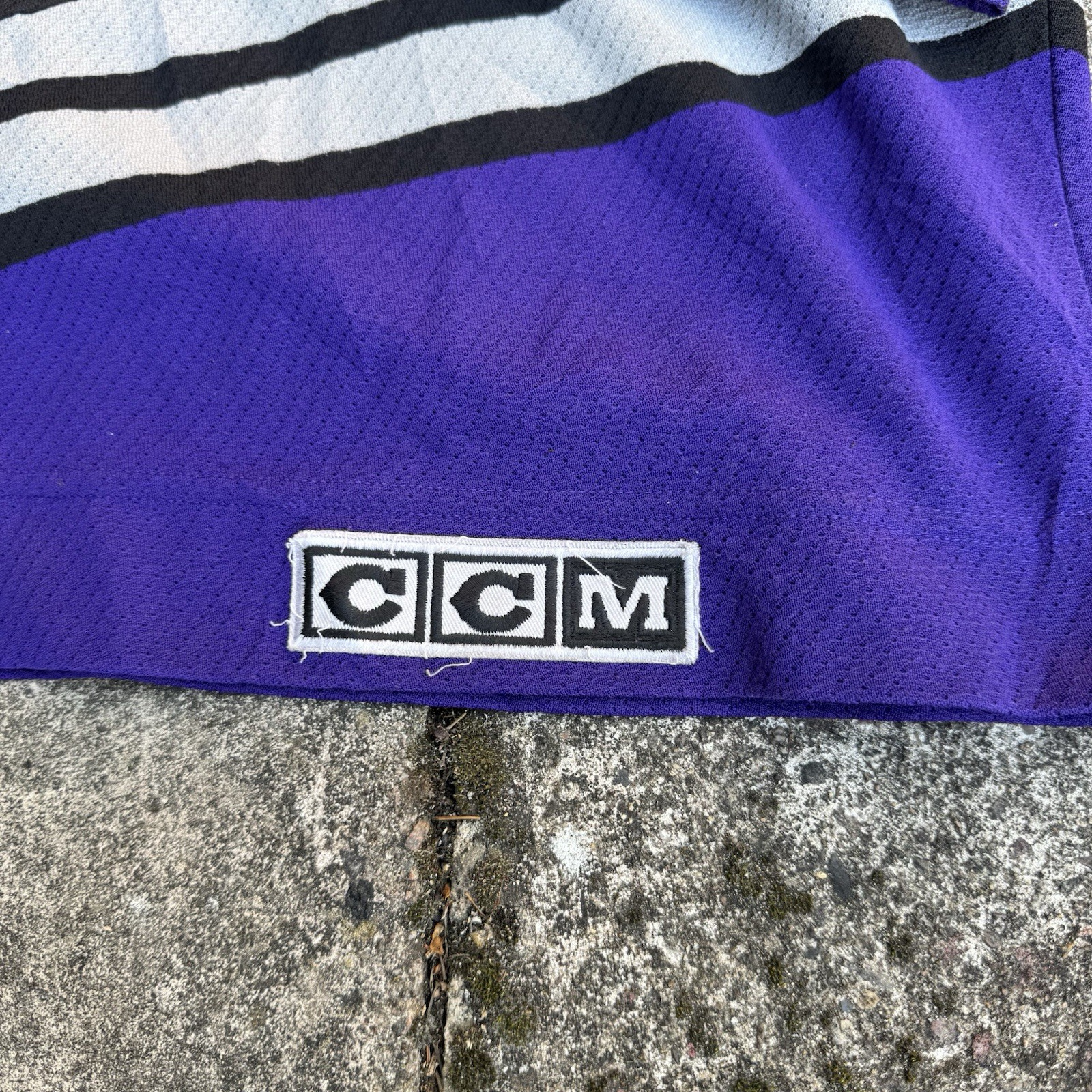 Vintage Reading Royals purple CCM Hockey Jersey  Size 2XL image 4