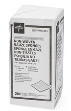 Medline 1 Box Non Woven Gauze Sponges 4x4 non Sterile 200 count