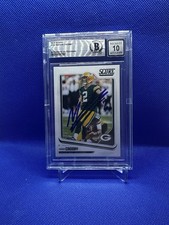 Mason Crosby Signed 2018 Score #124 Green Bay Packers Beckett BAS Auto Grade 10