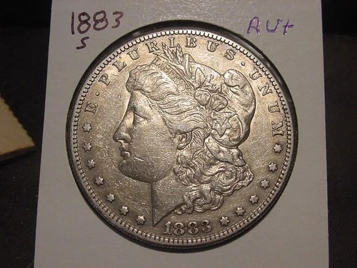 1883-S MORGAN DOLLAR CHOICE AU + NICE POPULAR BETTER DATE