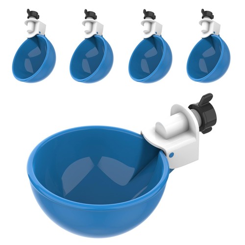 Large Autoatic Chicken Waterer Cups: 12 Count Poultry Water Feeder Kit - View #8