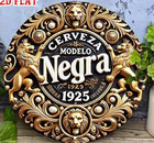 Rustic Sign Rustic Metal' RETRO Garage Man Cave Modelo Cerveza 1925  Beer