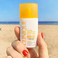 new in Box Clinique Mineral Sunscreen Fluid for Face SPF 50 1 fl oz- expire 2028