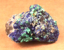 Azurite with Malachite Small Crystal Mineral Specimen.28x19x16mm.10grams