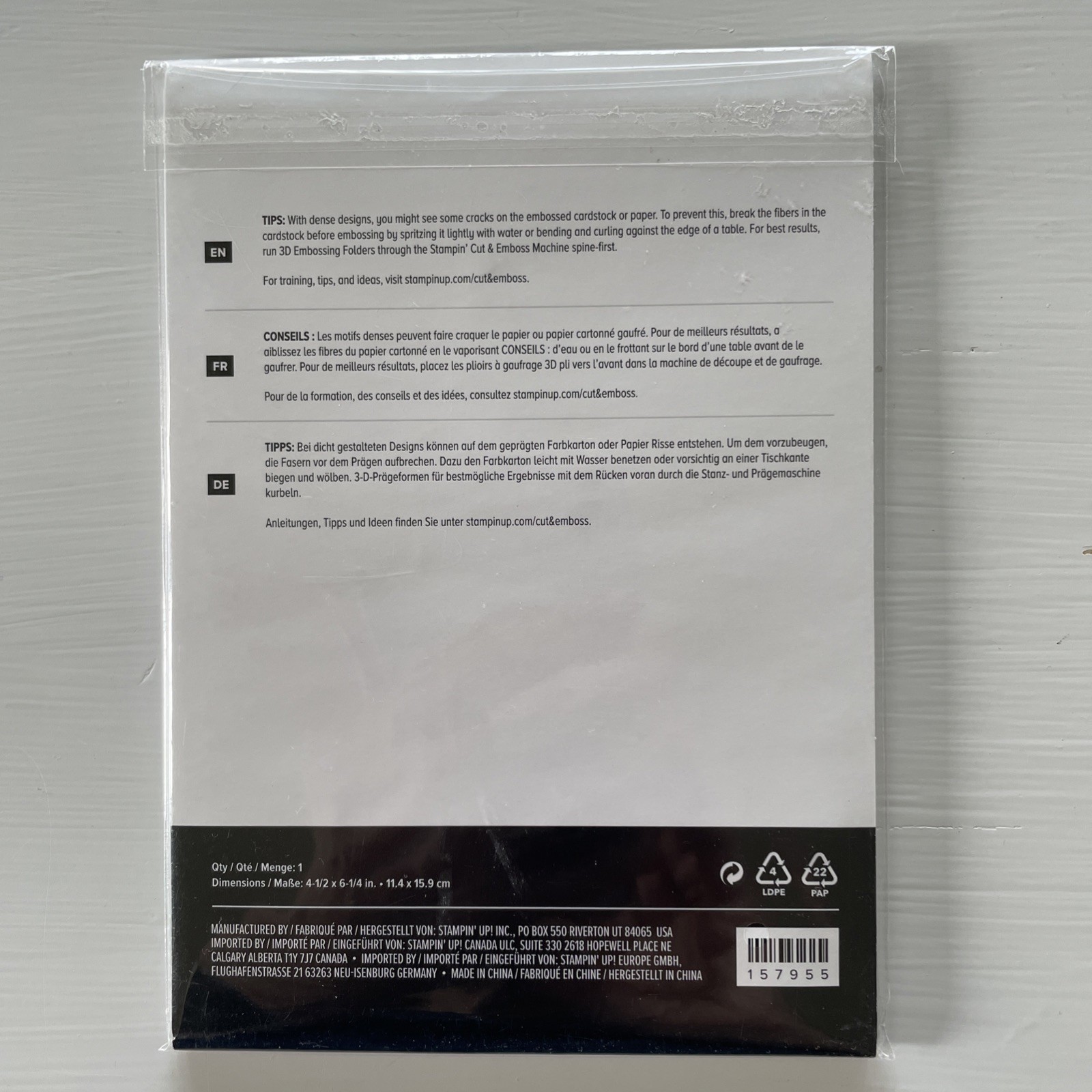 Stampin’ Up! HIVE  3D EMBOSSING FOLDER Summer Bees Honey Background NIP