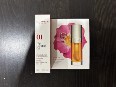 NEW Clarins Lip Comfort Oil 01 Honey 1.4mL/0.04oz MINI TRAVEL SIZE