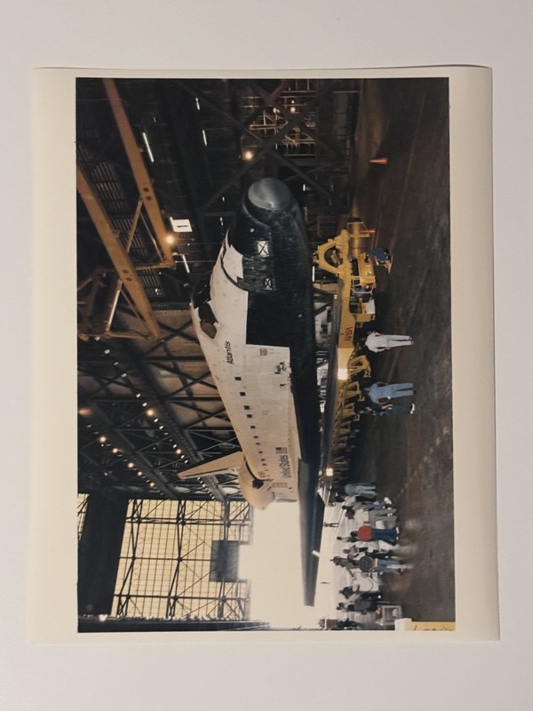 NASA STS-79 Atlantis Prepares to Be Lifted Press Photo