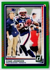 2025 Donruss #18 Chad Johnson Press Proofs Green New England Patriots