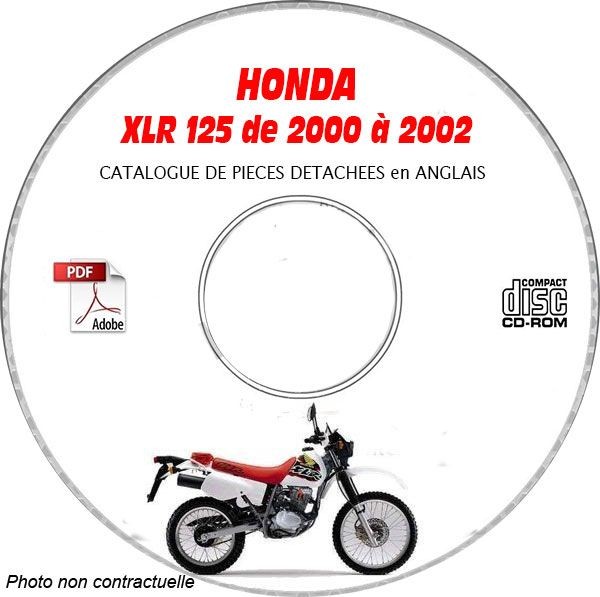 Catalogue pieces XLR 125 00-02 HONDA CD-ROM : indexation technique anglaise