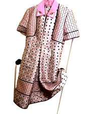 RARE FENDI COUTURE A LINE DETACH COLLAR DRESS HI QUALITY SIZE 44 $3900 WORN ONCE