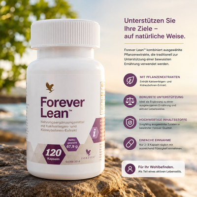 Forever Lean 120 Kapseln Kaktusfeigen und Kidneybohnen Extrakt