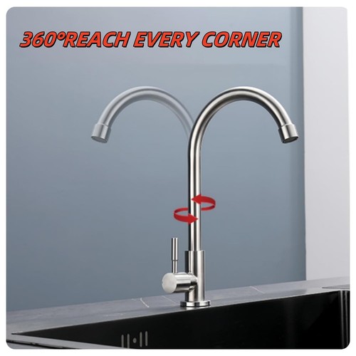 Kitchen Sink Faucet, Outdoor Faucet, Single Hole Bar Sink Faucet, Single Hand... - Picture 3 of 6