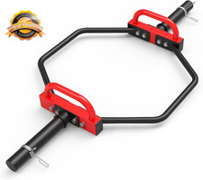 Hex Trap Bar 2-Inch Olympic Weightlifting Barbell,48.6" Deadlift Bar for Squats,