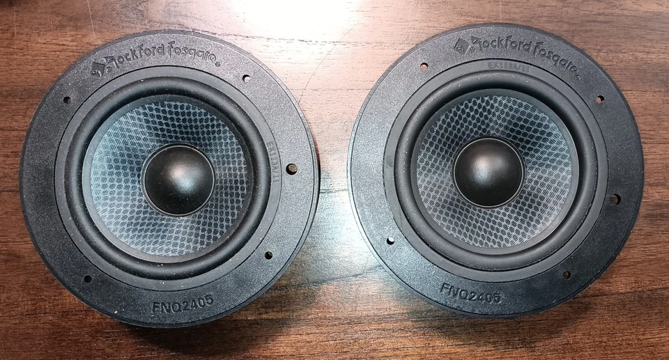 NEW NOS ROCKFORD FOSGATE FNQ2405 FANATIC MIDRANGE 5 1/4 INCH SPEAKERS OLD SCHOOL - Image 2 of 4