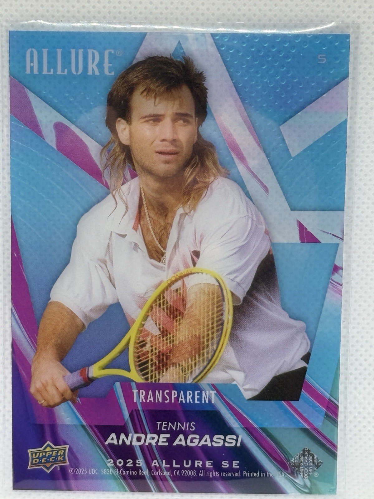 2025 Upper Deck Allure SE Transparent Andre Agassi #5