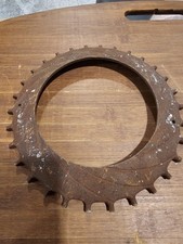 Vintage Gear Sprocket Planter Seed Plate Industrial Steampunk (Top)