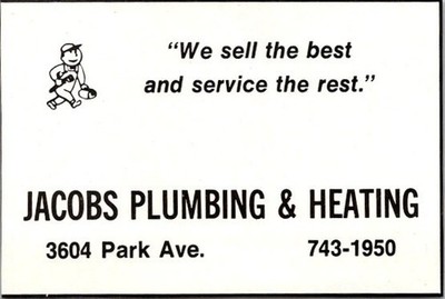 Jacobs Plumbing & Heating We Sell The Best 1985 Memphis TN Ad SAJ4-S5