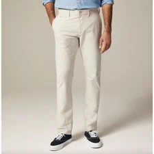 J.Crew 484 Slim Fit Tech Pant Ashen Taupe Cotton Blend Mens W 33 L 32 NWT