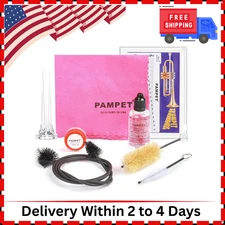 Trumpet Care Kit, Professional Trumpet Cleaning Kit Care Your Trumpet with Valve