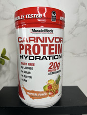 MuscleMeds Carnivor Protein Hydration Powder Tropical Punch 500g Exp 03/28