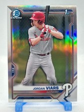 Jordan Viars 2021 Bowman Draft Chrome Refractor #BDC-132 Philadelphia Phillies