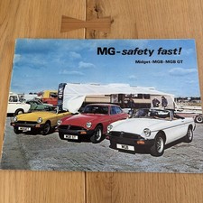 Vintage 1980 Mg Mgb Midget Mgb Gt Motor Car Brochure Booklet