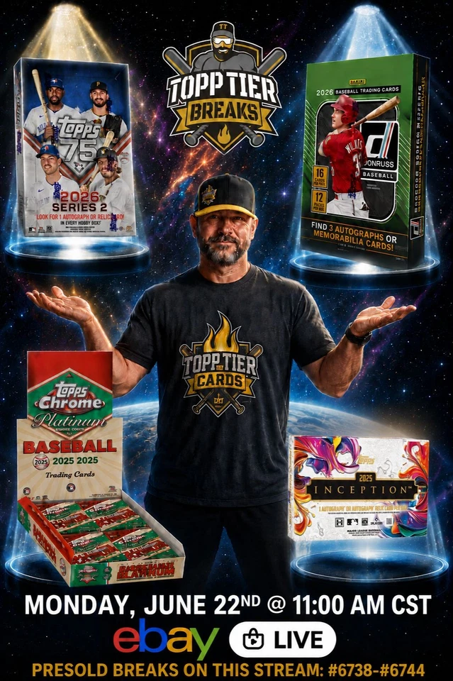 MONDAY AFTERNOON BREAKS W/JAMES-2025 INCEPTION, 2026 BASEBALL, AND MORE!!!