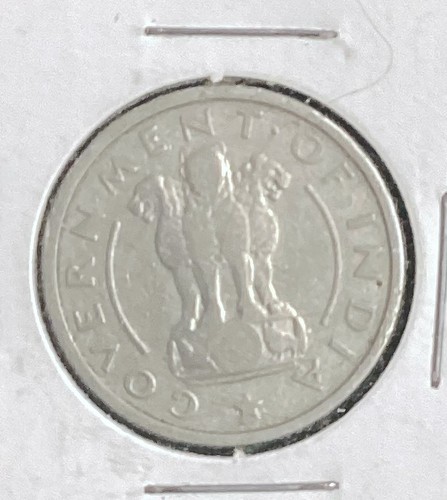 1954 India 1/2 Rupee Coin, low shipping - Afbeelding 1 van 2