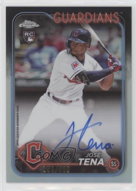 2024 Topps Chrome Rookie Refractor 154/499 Jose Tena José #RA-JT Auto 10k8