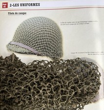 FILET CAMOUFLAGE CASQUE AMERICAIN US M1 JONC NORMANDIE ANGLAISE WWII WW2 1944