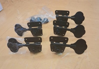 Guyker Bass Tuners 5 String 1:20 Ratio Open Gear Tuning Key Pegs 3+2