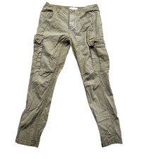 Free People Cargo Pants Womens 2 Green Ripstop Button Fly Utility