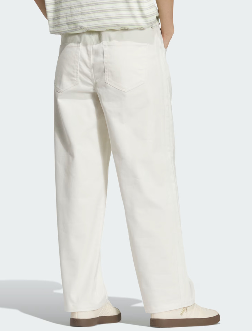 adidas Sports Stadium Chrome Denim Pants Women Lifestyle Casual AsiaFit KF0744 thumbnail 2