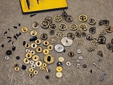 Lot Of Mixed Pocket Watch/Wristwatch Loose Parts-Train Wheels, Hr Wheels, 120