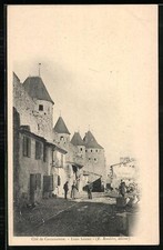 Old postcard Carcassonne, Lices Hautes