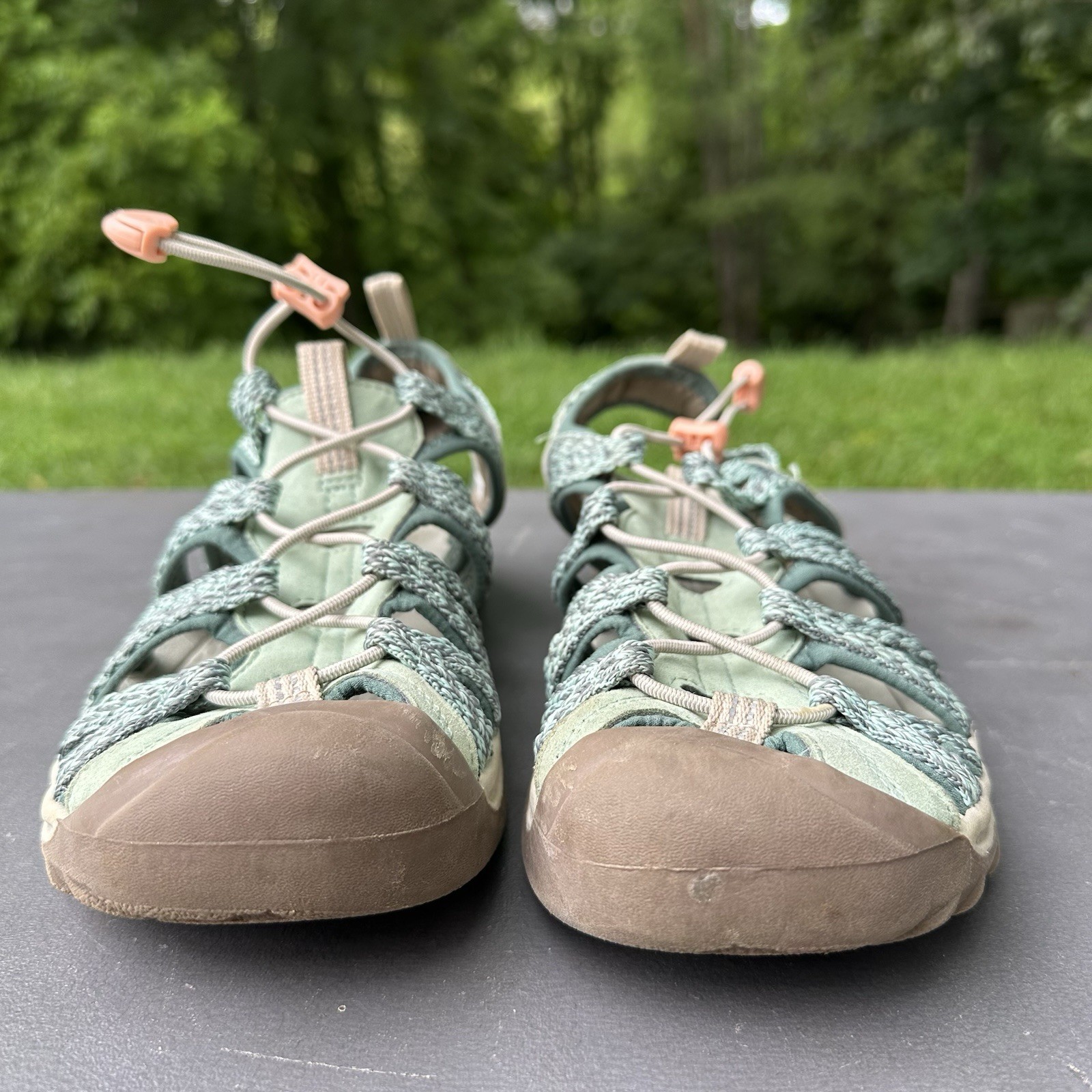 Sandali Keen Whisper punta chiusa donna taglia 10 blu impermeabili scarpe trekking trail