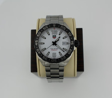 New TAG Heuer WAZ1111.BA0875 Mens Formula 1 Series Quartz Watch White Black 8-9" 19