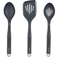 Kitchen Utensil Set Marino Collection Spatula Slotted Solid Spoon Blue 3Pcs