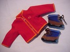 DOLL 18" American Girl HIKING OUTFIT Boots/Shorts/Tee/Panty/Socks/Red Jacket — photo 8