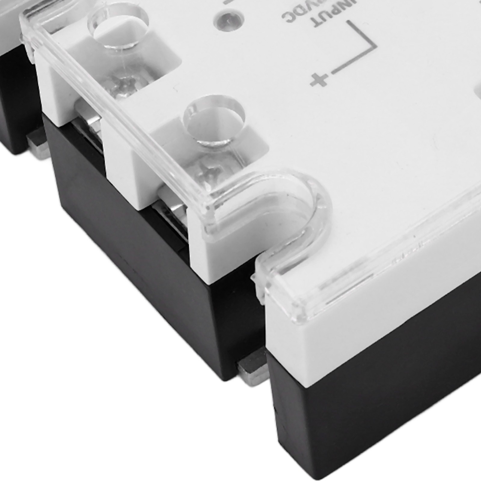 3 Phase Solid State Relay White Noiseless Anti Shock Reliable DC-AC Solid State