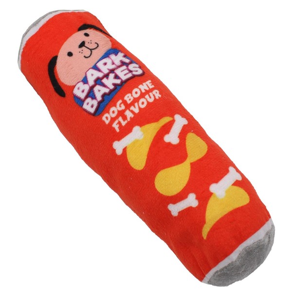 Hundespielzeug PlüSch Snacktube Mit Quietscher 21Cm Rot-image